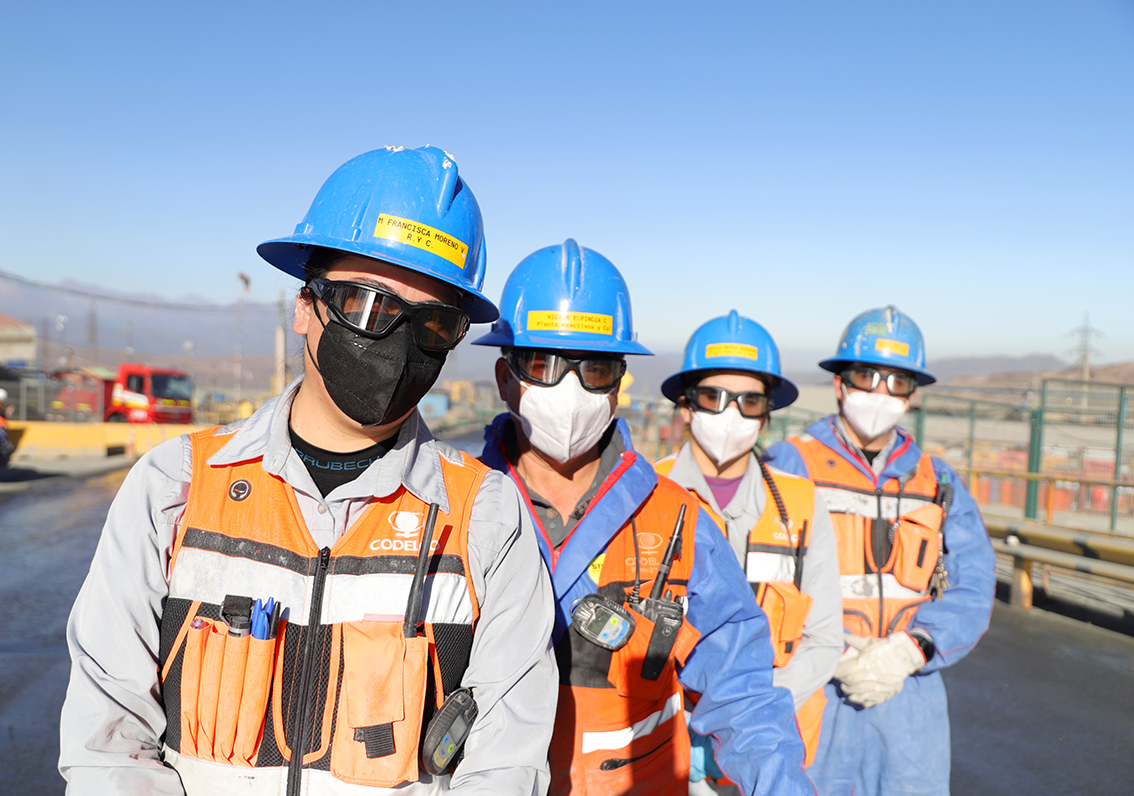 Codelco impulsa paridad de género en Planta de cal y reactivos de El Teniente