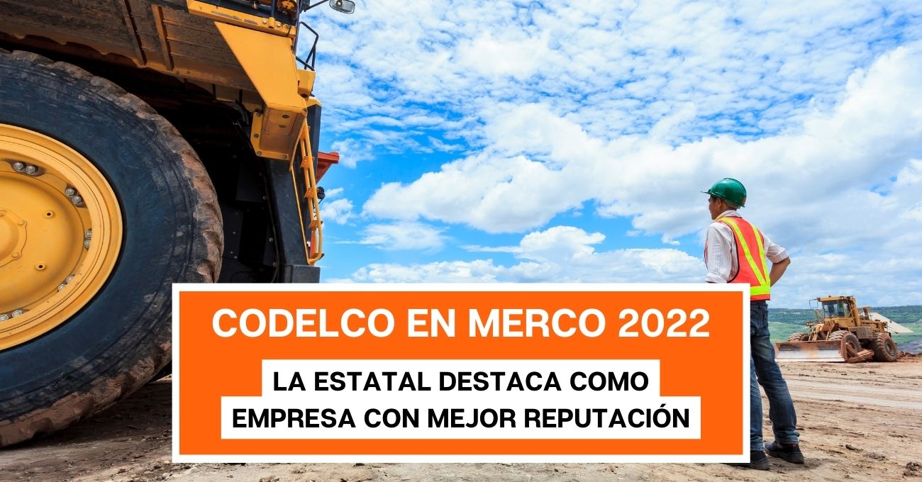 Merco 2022: Codelco destaca entre las empresas con mejor reputación en Chile