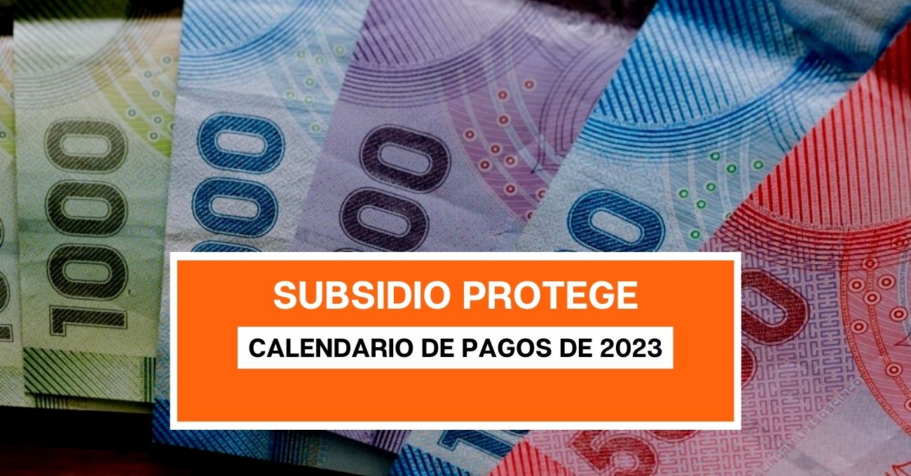 Subsidio Protege: calendario de pagos de 2023