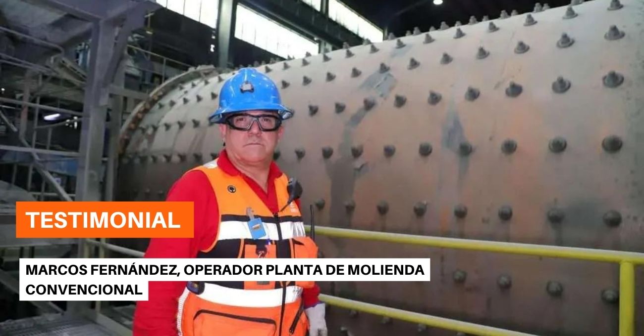 Marcos Fernández, operador Planta de Molienda Convencional: “Me gusta interactuar con la gente en el trabajo porque aquí somos como una familia”