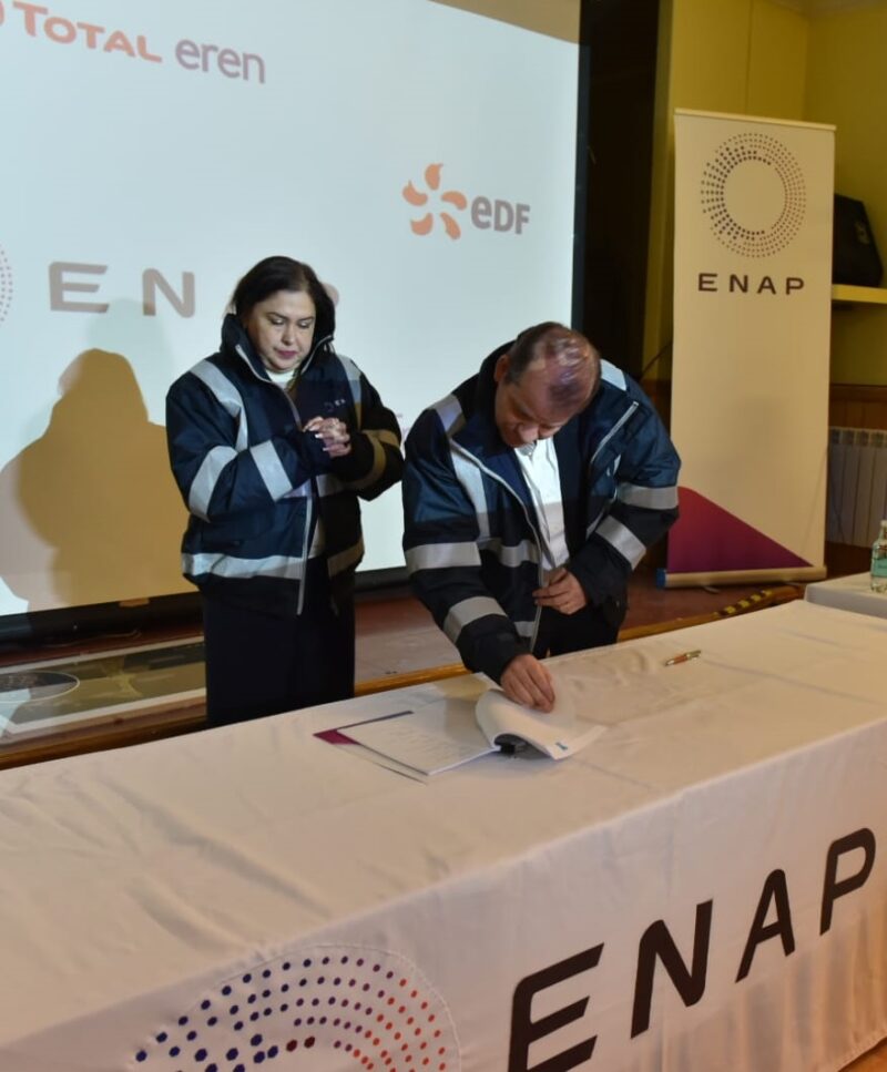 ENAP firma acuerdo con seis empresas de energía para generar el mayor desarrollo de infraestructura de Hidrógeno verde del país