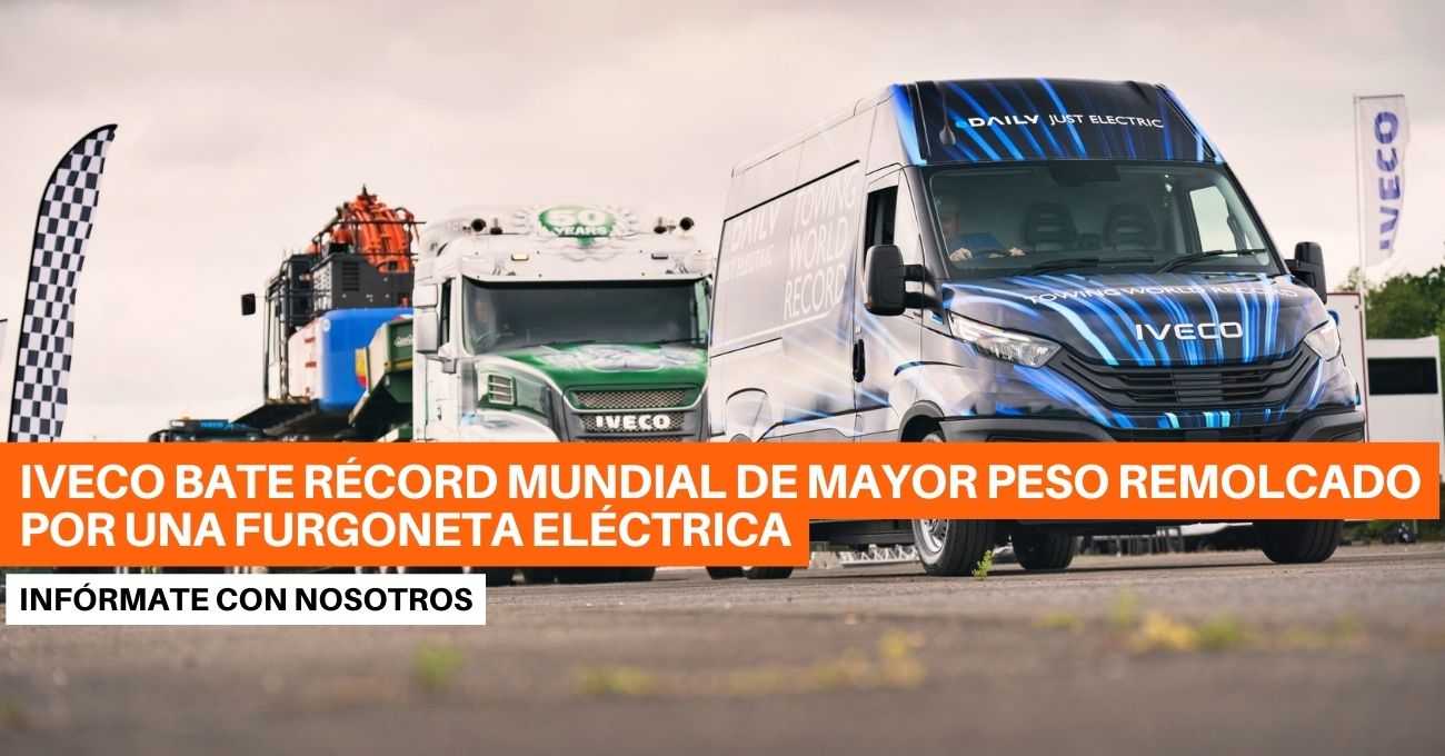 Rompe récord mundial Iveco al remolcar el mayor peso con su furgoneta eléctrica