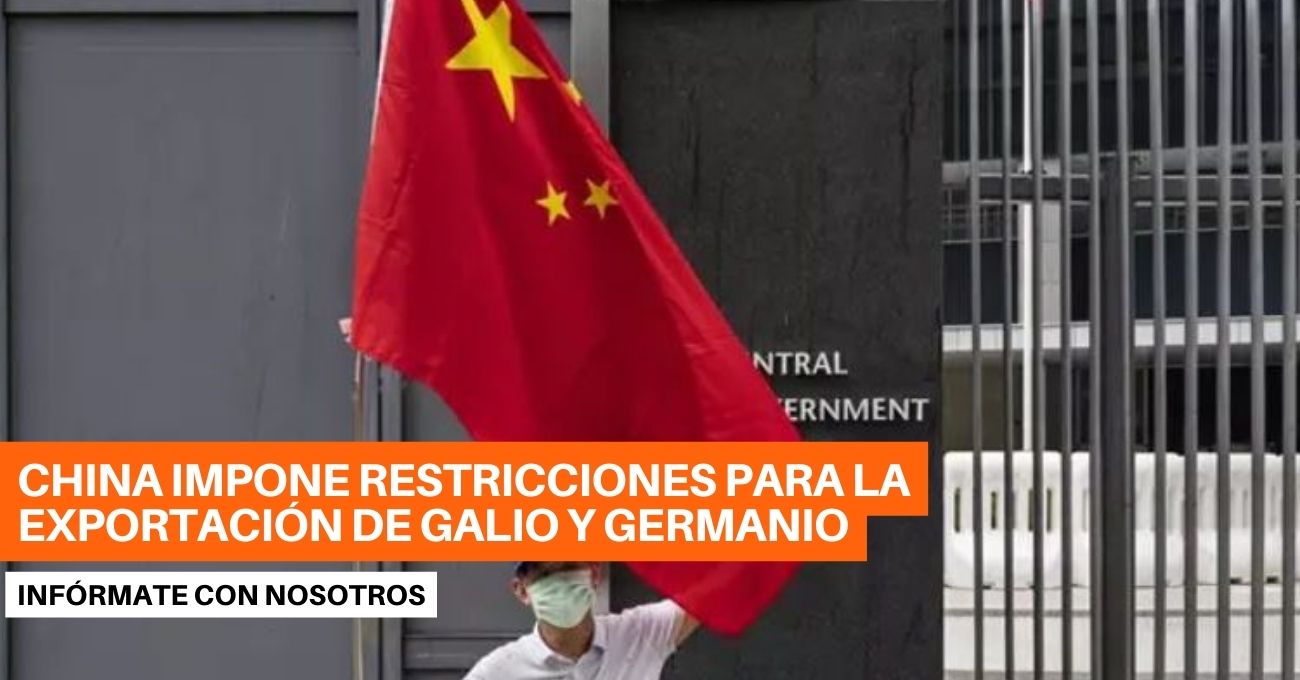 China impone restricciones a la exportación de galio y germanio, utilizados para fabricar chips