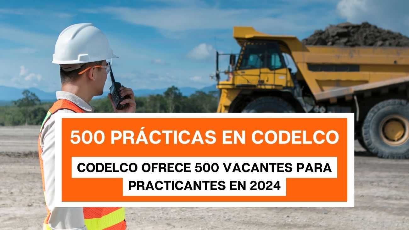 Revisa 500 cupos en CODELCO para prácticas de verano 2024