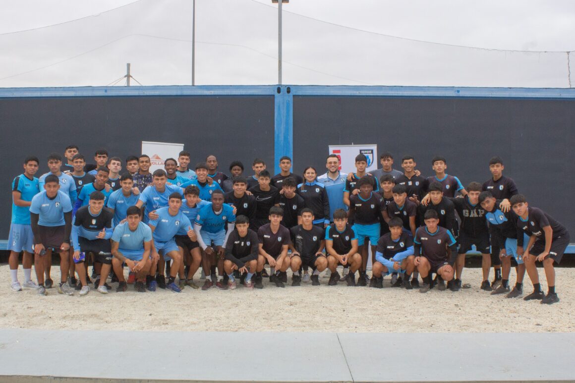 100 jóvenes promesas de Deportes Iquique participaron en charlas formativas apoyados por Fundación Collahuasi