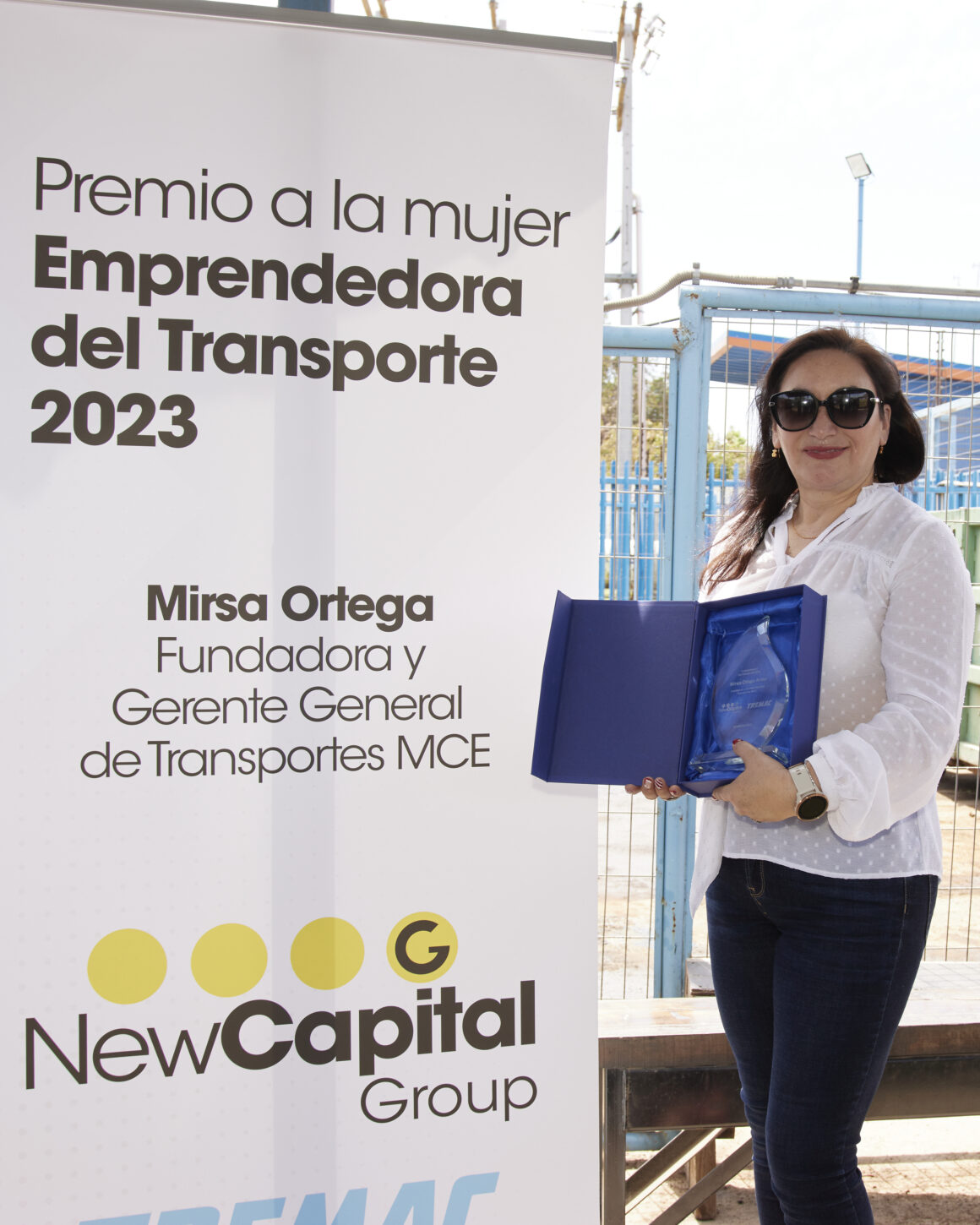 Empresaria de Los Andes es reconocida con premio a la Emprendedora del Transporte 2023