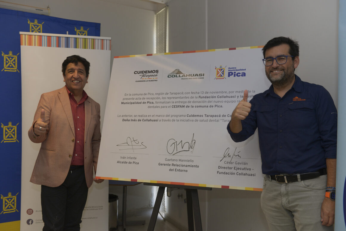 Fundación Collahuasi entrega equipo de rayos X para atención dental de vecinos en Pica