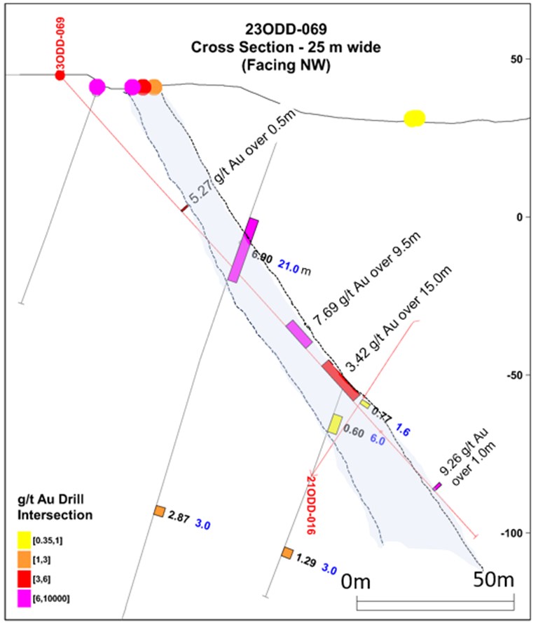 Guyana: Omai Gold Mines anuncia 7,69 g/t Au en 9,5 m y 3,4 g/t en 15,0 m desde el objetivo de exploración