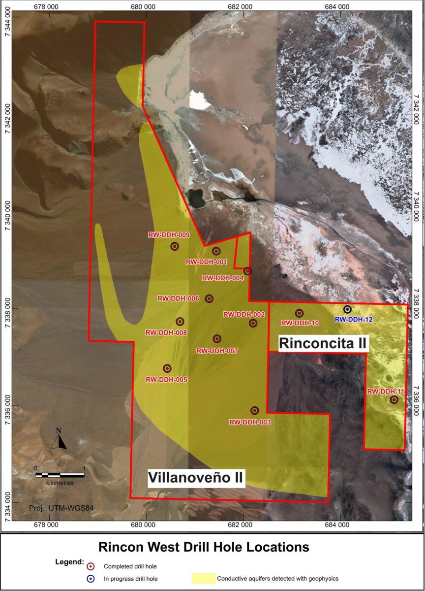 La perforación de litio en Argentina continúa produciendo sólidos resultados de litio en el proyecto Rincón Oeste