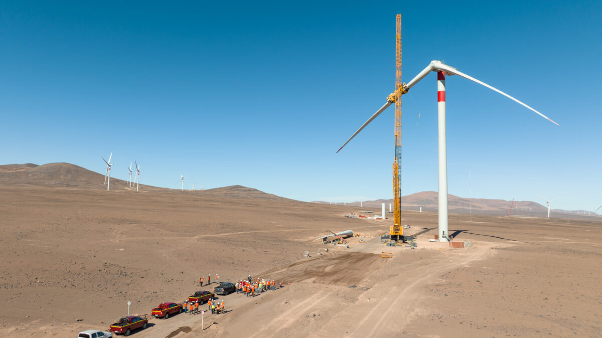 Proyecto Parque Eólico Horizonte alcanza hito clave con la energización de sus primeros aerogeneradores 