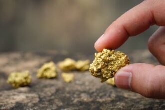 Acciones de mineras de oro caen por debilidad en precios de lingotes