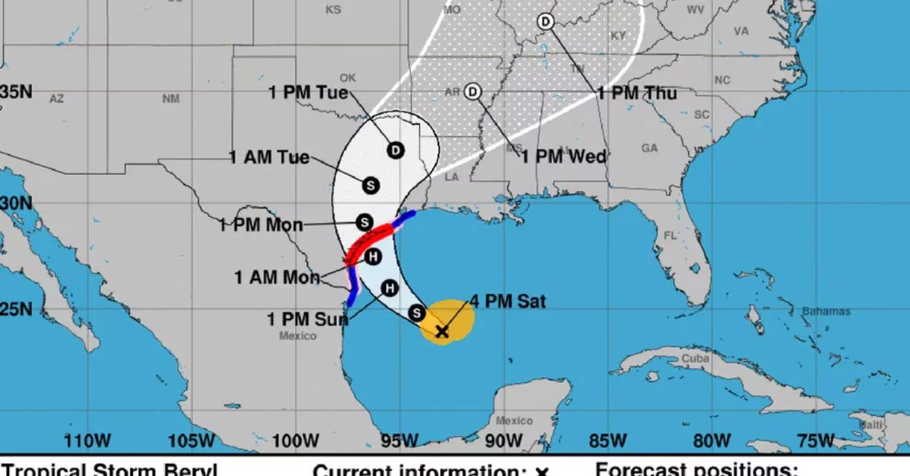 Puertos de Texas cerrados por tormenta tropical Beryl: impacto en producción petrolera