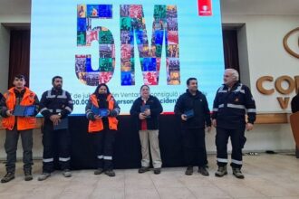 Codelco Ventanas: 5 millones de horas sin accidentes con tiempo perdido.