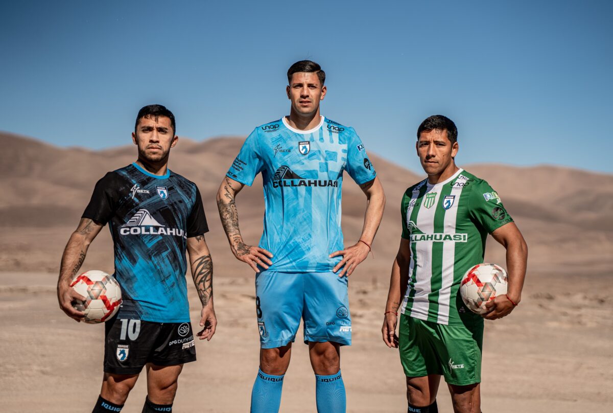 Deportes Iquique y Collahuasi presentan la nueva camiseta de los “Dragones Celestes”