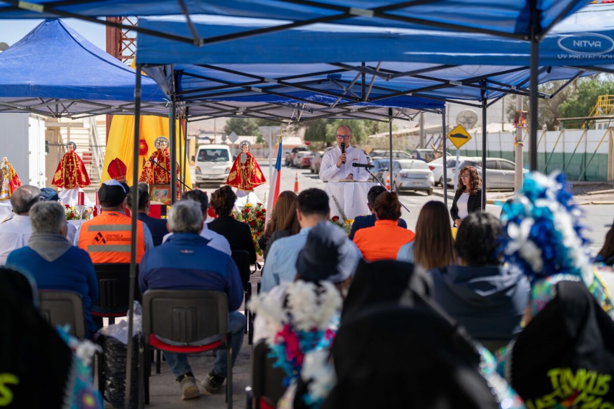 Sierra Gorda SCM celebró la fiesta de San Lorenzo junto a trabajadores y la comunidad