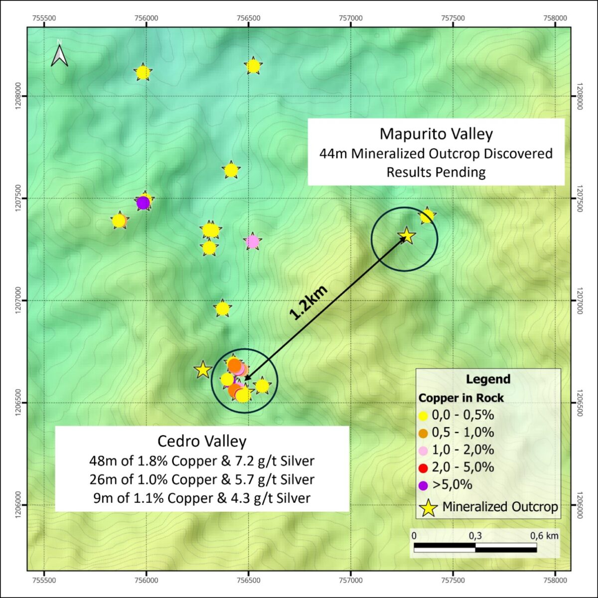 Colombia: Max Resource informa resultados que incluyen: 1,8 % de cobre y 7,2 g/t de plata en 48,0 m en AM-13 en su proyecto Sierra Azul