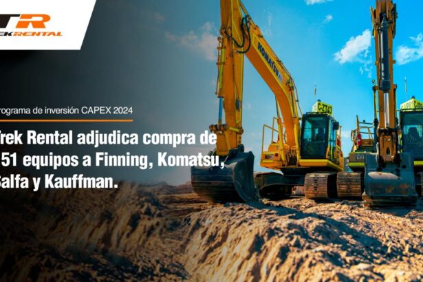 Trek Rental invierte US$35 millones en equipamiento para la minería