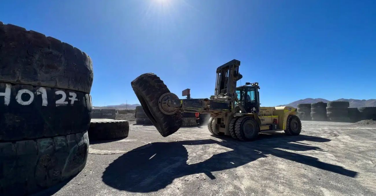 Minera El Abra logra reciclar 73 toneladas de neumáticos mineros