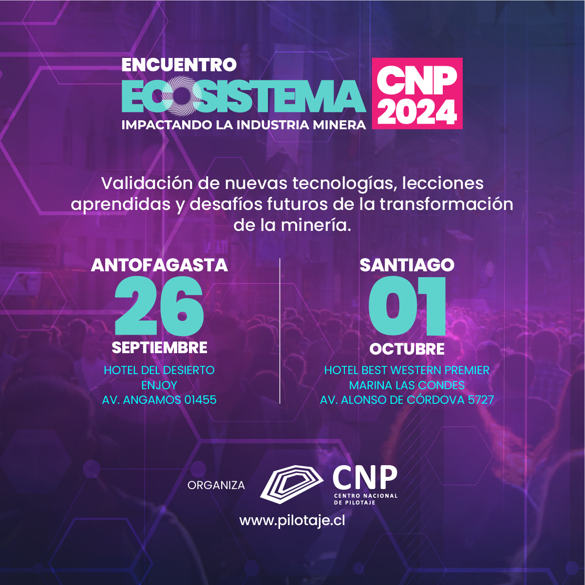 Encuentro tecnológico del CNP llega a Antofagasta y Santiago: Una cita imperdible para la innovación minera