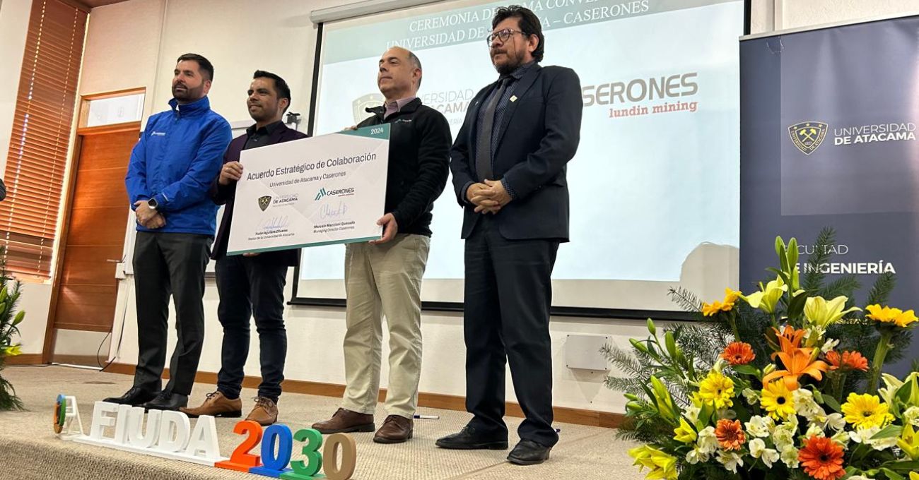 Caserones y la Universidad de Atacama concretan alianza para fortalecer a la Facultad de Ingeniería