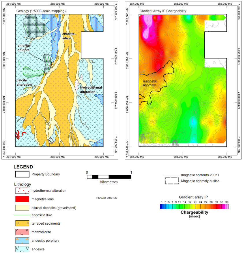 Tribeca Resources define un nuevo objetivo de perforación con resultados de estudio geofísico en el proyecto IOCG de Chiricuto