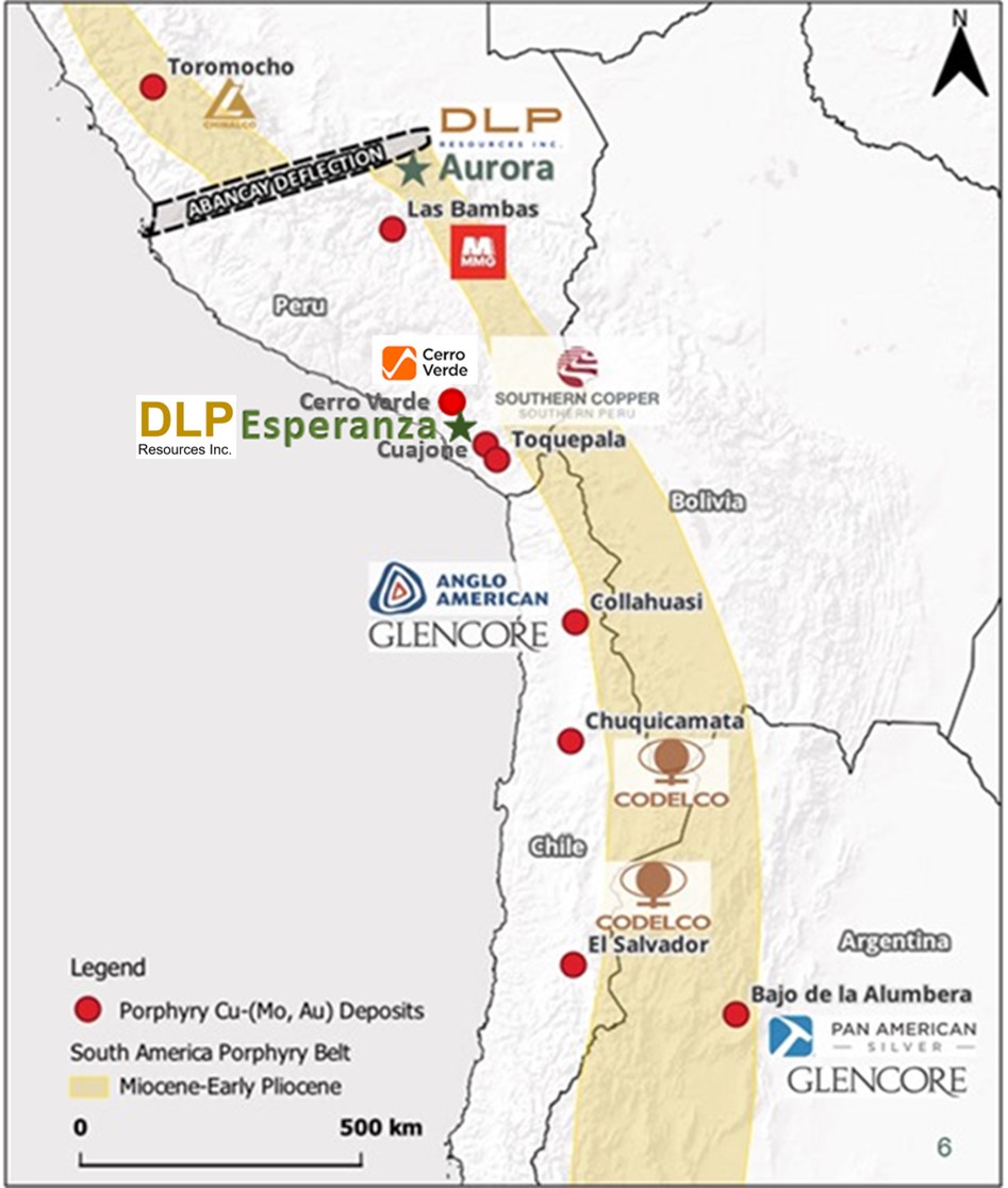 Perú: DLP Resources intercepta 339,35 m de 0,76 % de CuEq* dentro de un intervalo de 1058,35 m de 0,38 % de CuEq*, en el Proyecto Aurora