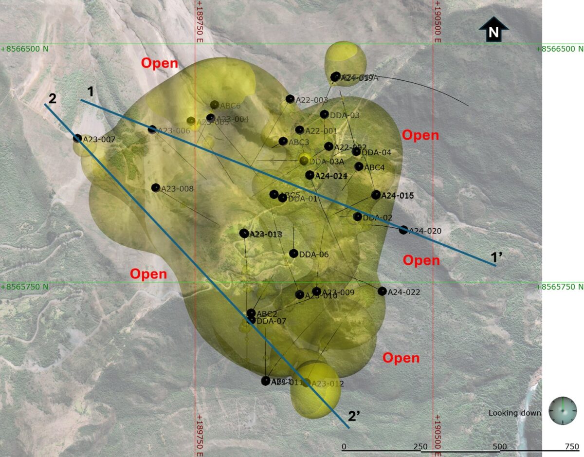 Perú: DLP Resources intercepta 339,35 m de 0,76 % de CuEq* dentro de un intervalo de 1058,35 m de 0,38 % de CuEq*, en el Proyecto Aurora