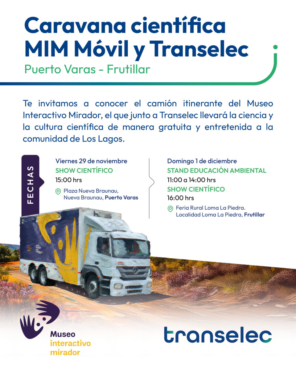 Transelec y Museo Interactivo Mirador (MIM) invitan a participar de “Caravana Científica”