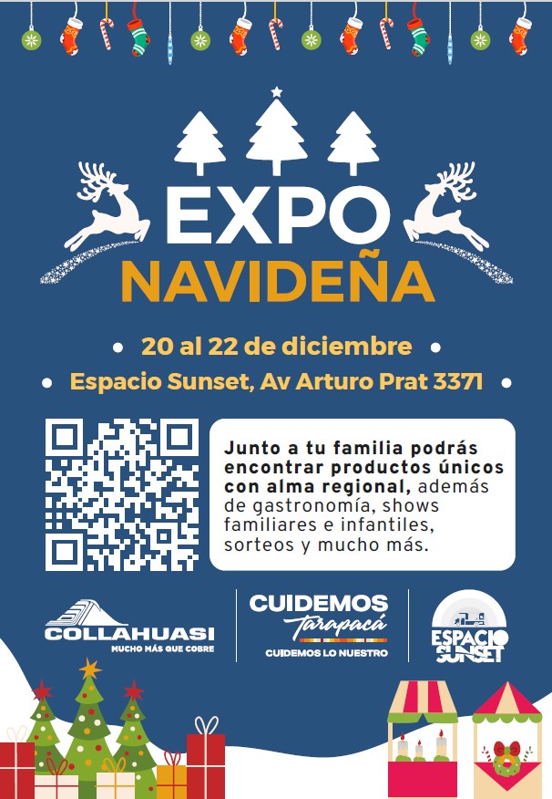 Emprendedores de Tarapacá venderán sus productos en “Expo Navideña Cuidemos Tarapacá” impulsada por Collahuasi