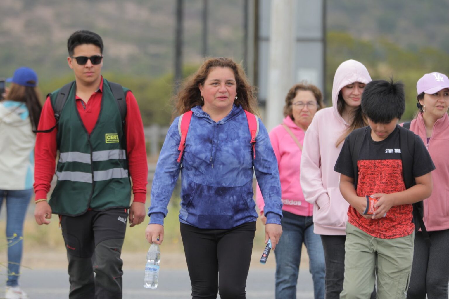 Más de 200 personas participaron del simulacro de evacuación  de los tranques de relaves de El Soldado 