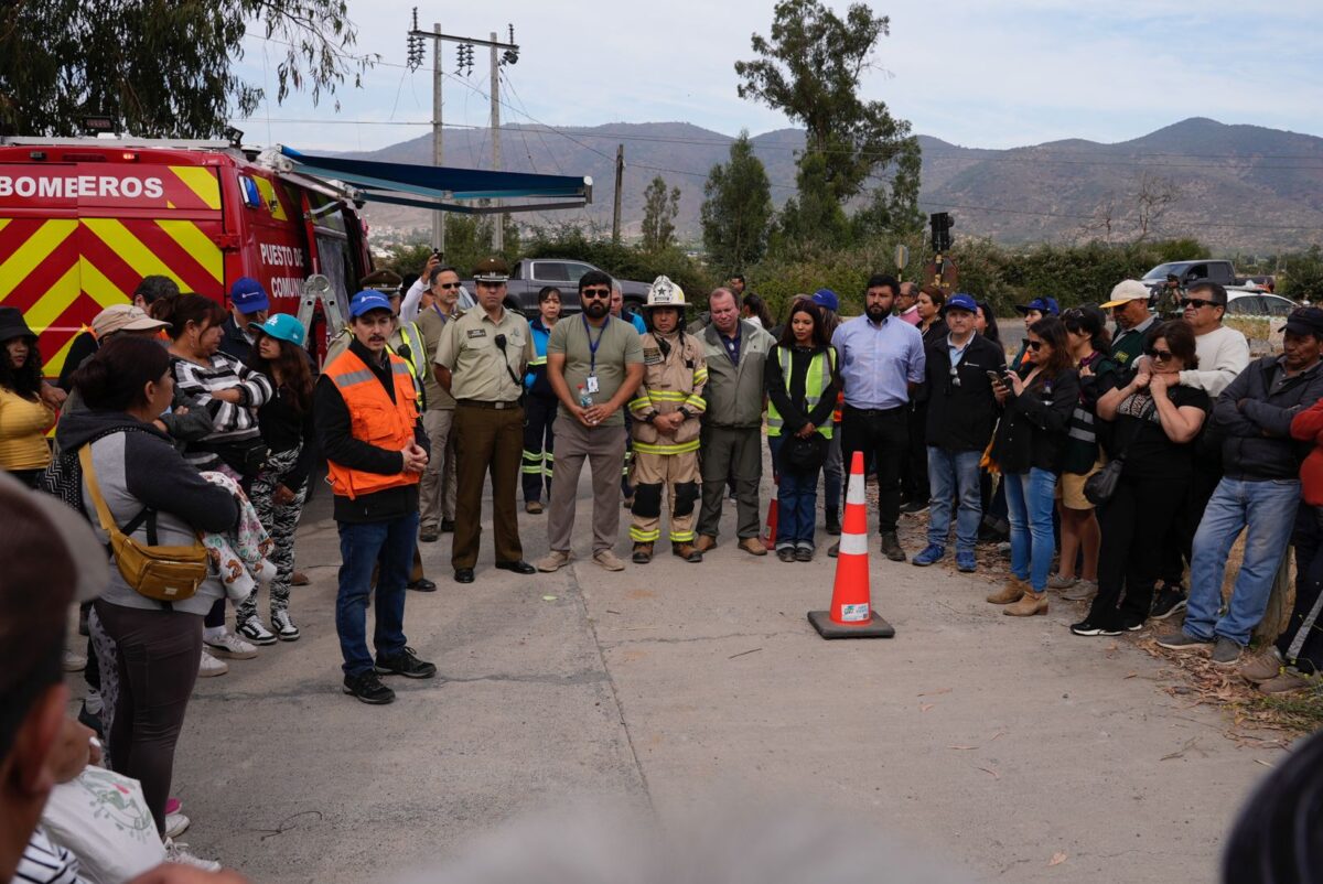 Más de 200 personas participaron del simulacro de evacuación  de los tranques de relaves de El Soldado 