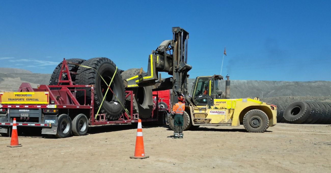 Minera Candelaria logra reciclar neumáticos con éxito, protegiendo el medio ambiente