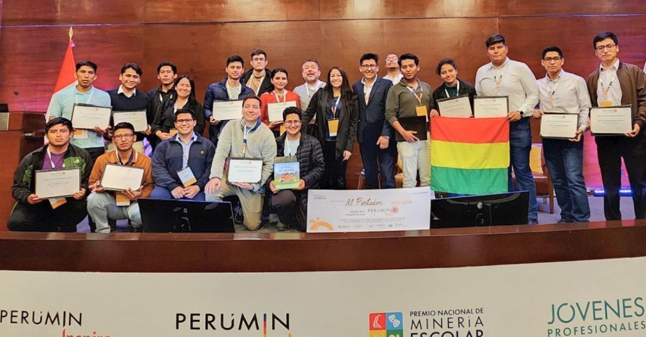 Jóvenes de Perú y Colombia premiados con 5.000 USD en minería