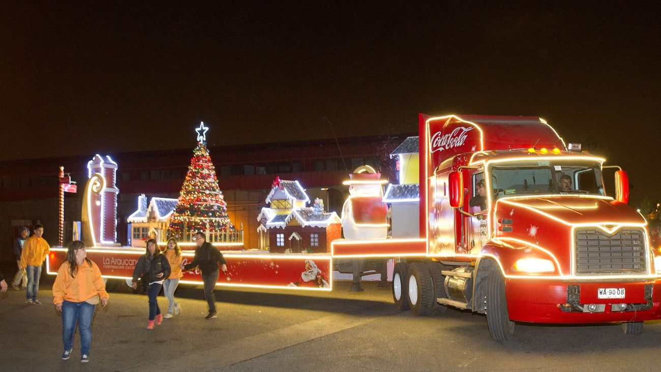 Caravana Navideña Coca Cola Ilumina Concepción Hoy