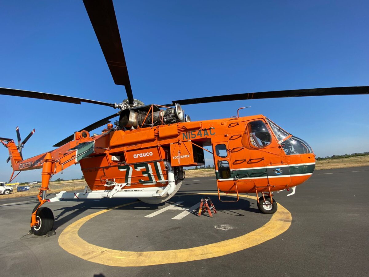 Aeronaves de alto impacto: Aircranes y Superpumas refuerzan la batalla contra el fuego en Chile