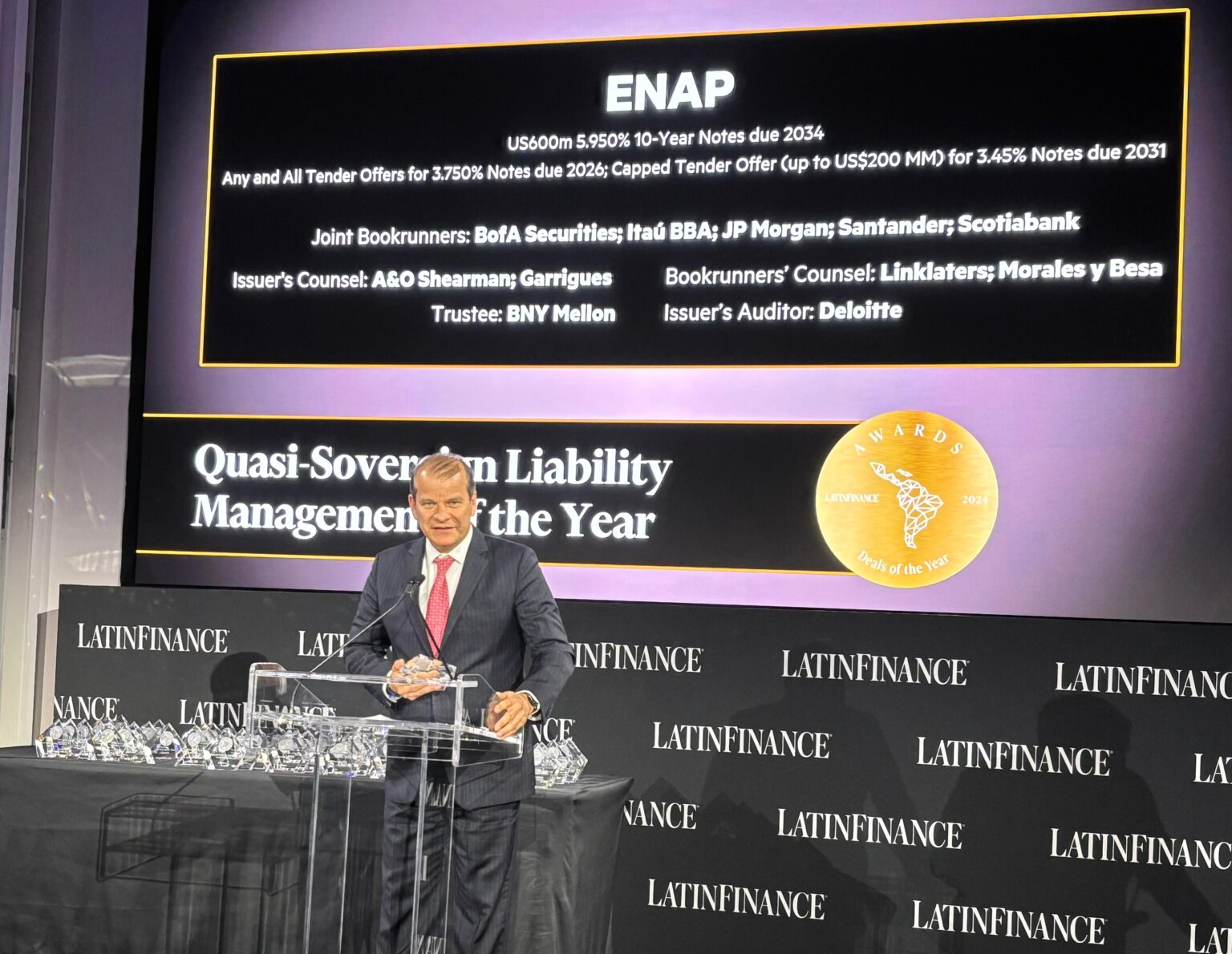 LatinFinance premia a Enap por exitosa colocación de bono internacional