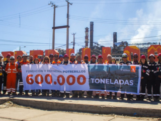 Codelco Salvador celebra récord de calidad en cátodos en Potrerillos