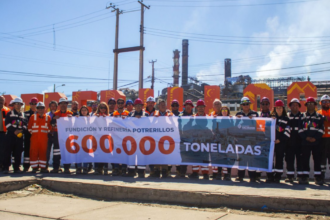 Codelco Salvador celebra récord de calidad en cátodos en Potrerillos