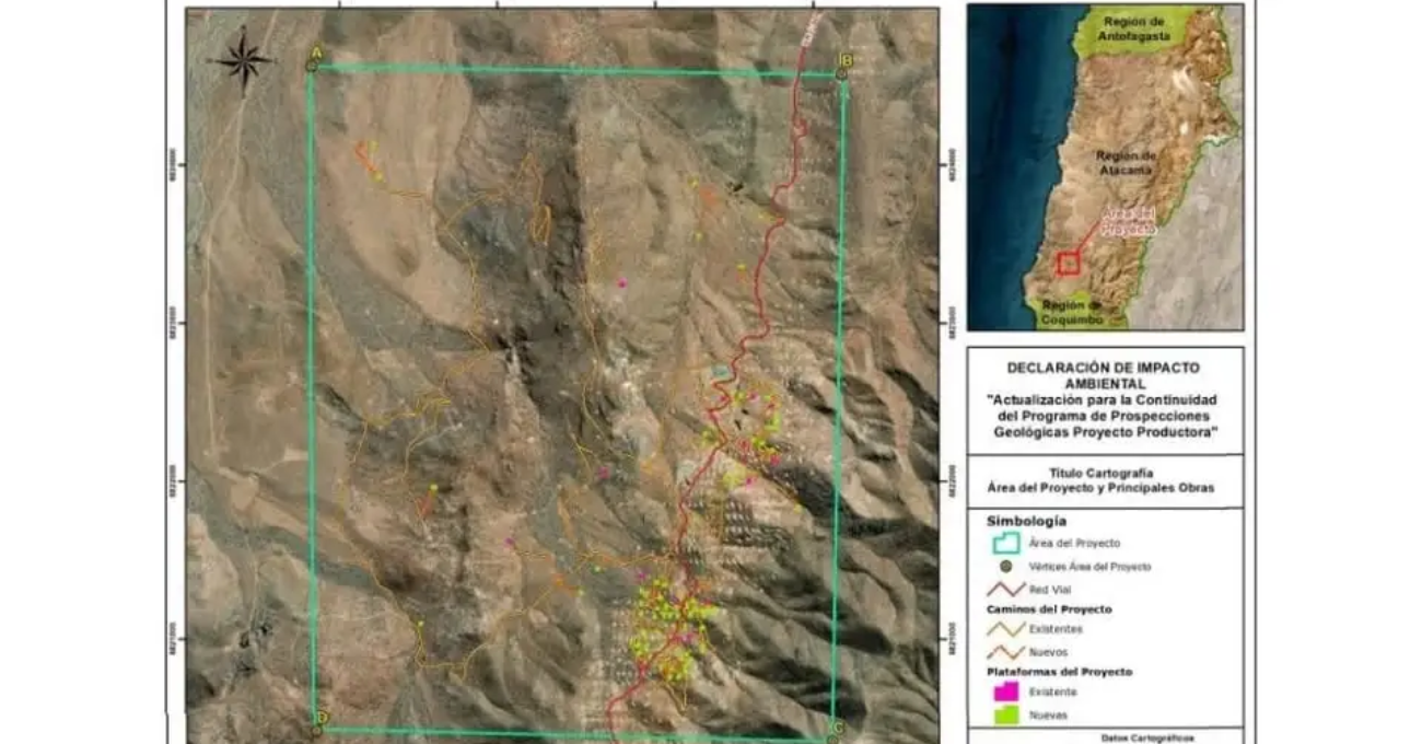 Programa prospectivo en Vallenar para detectar recursos mineros clave