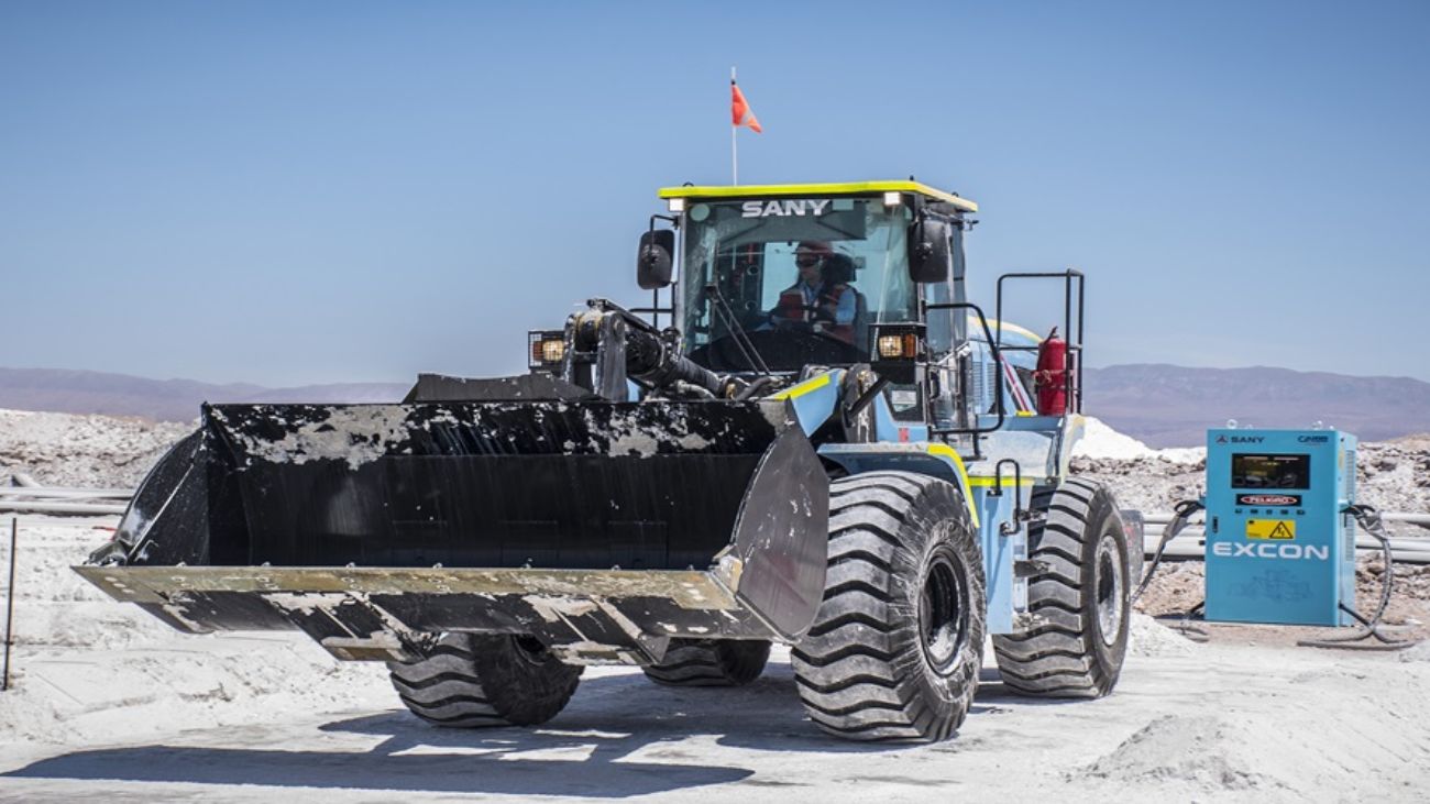 Sany revoluciona la minería en Chile con cargadores eléctricos de alta capacidad y rápida carga