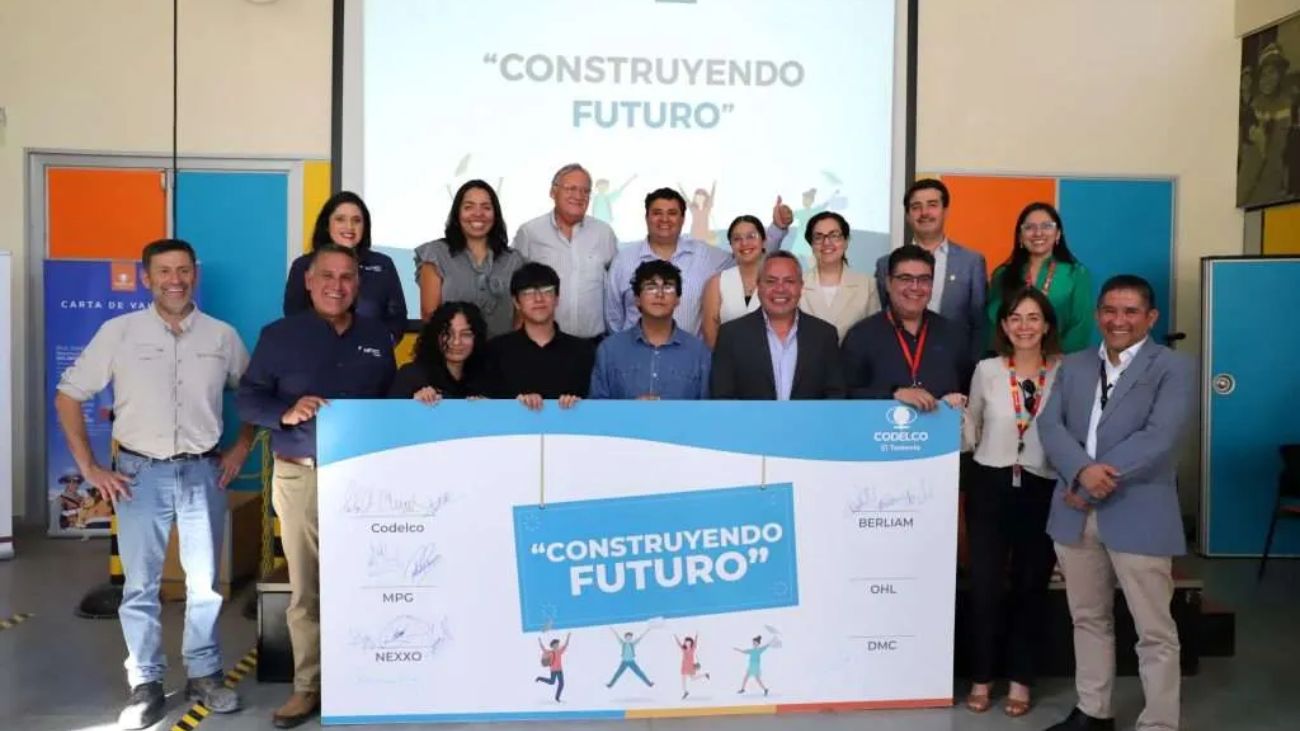 Codelco y aliados lanzan programa "Construyendo Futuro" para capacitar a jóvenes en minería en la Región de O'Higgins