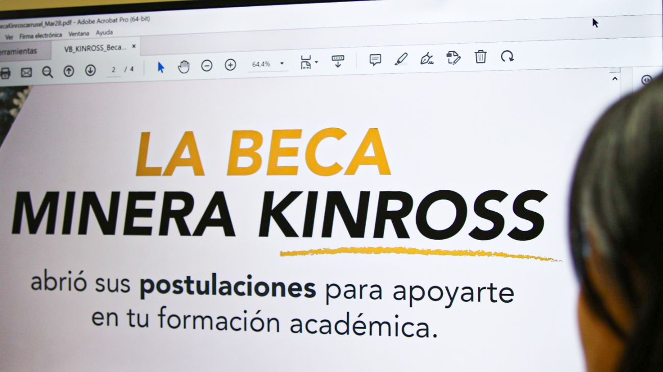 Kinross abre postulaciones a beca de educación superior 2025