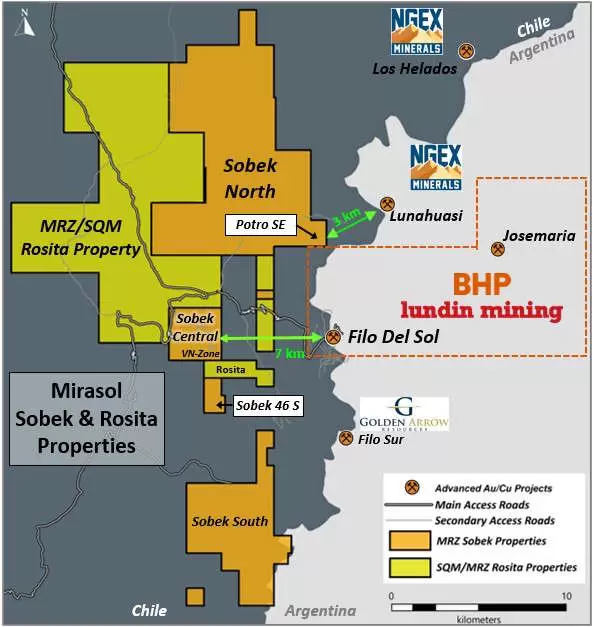 Los resultados iniciales de la perforación demuestran una mineralización polimetálica significativa en el proyecto insignia de oro-cobre Sobek de Mirasol en el distrito de Vicuña, Chile