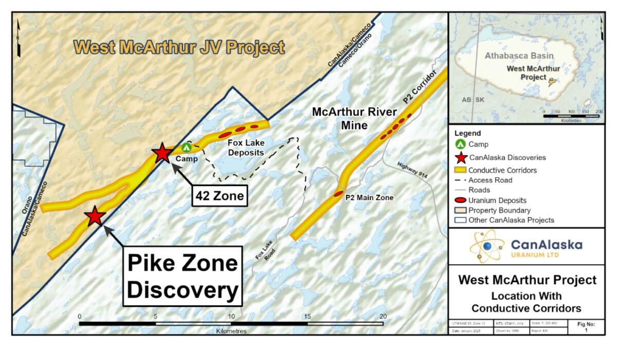 Los ensayos geoquímicos confirman la mineralización adicional de uranio de discordancia de alto grado en la zona de picas de CanAlaska