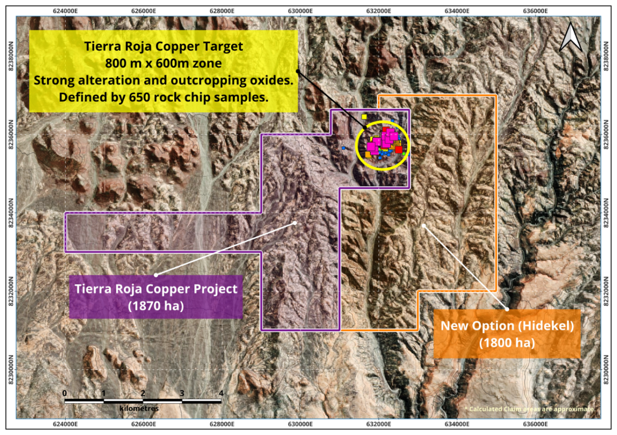 Colombia: Radius Gold otorgó el derecho exclusivo para expandir el proyecto de cobre Tierra Roja en 1.800 ha y la opción de 4.500 ha adicionales de licencias de exploración